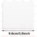 Carte en feutre vierge pour désodorisant de voiture par sublimation, carré 9,6 cm. - Carré / 10 pièces