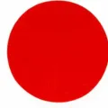 Vibrant red circular felt coaster for heat insulation and anti-slip protection - 2.0mm / Red