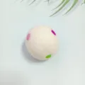 Pallina per asciugatrice in lana naturale con pois colorati per un bucato più morbido - Motivo a Pois