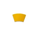 Yellow fan-shaped felt Christmas table mat for heat insulation and kitchen decoration - Fan / Regular Fit / Yellow