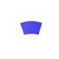 Royal blue felt Christmas placemat segment for heat insulation and table decoration - Fan / Regular Fit / Dark Blue
