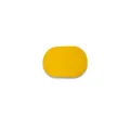 Minimalist oval yellow felt table mat heat resistant dining accessory for kitchen decor - Ellipse / Regular Fit / Yellow