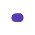 Solid purple oval felt placemat for kitchen heat insulation and table decoration - Ellipse / Regular Fit / Dark Blue