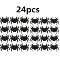 Set of 24 Halloween black felt demon spider placemats for festive table decoration - Spider / Set of 24 / Black