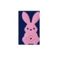 Cute pink felt Easter bunny cutlery holder for festive Easter dining table decoration - Rabbit / 1 Piece / Pink