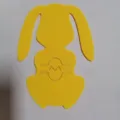 Yellow felt bunny cutlery holder for Easter table decoration, SKU product variant - 1 Piece / Yellow Egg Rabbit
