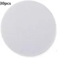 Pack of 30 round white felt coasters for indoor and outdoor plant pots - 30 Pieces (10cm) / White