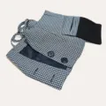 Dames houndstooth veters vestje chic casual bovenkleding top kleding mode stijl - Zwart-wit geblokt vest