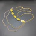 Bohemian multi-layer gold waist chain belt for women, elegant dress accessory jewelry. - Gold Waist Chain (Tassel Style) / 2.2cm / 110cm