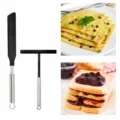 Stainless steel crepe spreader and nylon spatula set for baking, cooking, making delicious jams. - 2-Piece Value Set