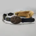 Y2K wasteland style women's black faux leather belt with vintage floral buckle and brown faux fur. - Style B / 105cm [6 Pieces] / Style B: 4.5cm Antique Bronze Buckle & Black Belt