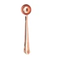 Rose Gold 2-in-1 Coffee Scoop with Bag Clip Stainless Steel Kitchen Measuring Spoon - Rose Gold