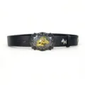 Vintage punk style leather belt with ornate metal horse head buckle for women and men. - Style 4: 3.8cm Silver Buckle + Black Belt [Horse Head Rivets]