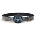 105cm / Style J / Silver Buckle + Silver Embossed Belt