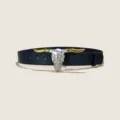 Western cowboy style PU leather belt with unique bull skull metal buckle and rose embossing. - Style 13 (3.8cm Gold Buckle)