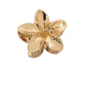 Elegant metallic gold plumeria flower hair claw clip for women's daily hairstyle - Rose Gold Flower