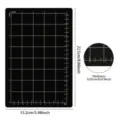 Tappetino da taglio magnetico con griglia, 15,2x22,5cm, ideale per macchine da taglio e goffratura. - Fogli magnetici a griglia con angoli arrotondati