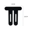 Black kinesiology tape sports muscle patch waterproof elastic knee ankle sticker 22x25cm - Black