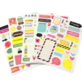 Gold foil planner stickers decorative sticky notes set for DIY scrapbooking journaling crafts - YCLD - 5 Sheets/Set