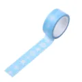 Hellblaue Schneeflocken Washi Tape für Tagebuch, dekoratives Klebeband zum Basteln und Gestalten. - AF-7