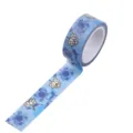 Blaue Lotus Washi Tape Rolle dekorative Aufkleber für Tagebuch Journal DIY Basteln. - Blauer Lotus (P-45)