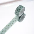 Grünes Washi-Tape mit tropischem Palmenmuster, ideal für Tagebuch-DIY und Planer-Dekoration. - P-03 Palme