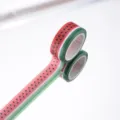 Wassermelone Muster Washi Tape, 1.5cm schmale dekorative Klebeband für DIY Tagebuch. - P-02 Wassermelone