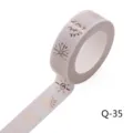 Goldfolie Washi-Tape weiß dekorative Klebeband Sticker für Tagebuch Scrapbooking Basteln - Q-35
