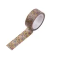 Colorful paisley decorative washi tape roll for DIY journaling and scrapbooking crafts. - Paisley Floral (P-43)