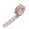 Dekoratives Washiband mit bunten Punkten fuer Tagebuch Basteln und DIY Scrapbooking - P-26