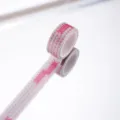 Pink washi tape with cute heart pattern and love you text for journal DIY decoration crafting. - P-09 Love You