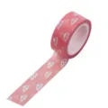 Süßes rosa Washi Tape mit schlafendem Wolkenmuster für Tagebuch, Scrapbooking und Basteln. - P-30