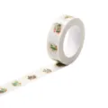 Gold foil succulent washi tape decorative masking tape for journaling stationery crafts - Q-56