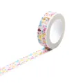 Gold foil washi tape colorful decorative paper tape for journaling, crafts and scrapbooking. - Q-62