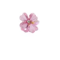 Elegant pink crystal flower mini hair claw clip with a sparkling center rhinestone - Purple (3436-5)