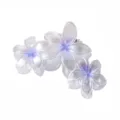Elegant pearlescent mermaid color frangipani hair claw clip with purple gradient center - Plumeria (3825)