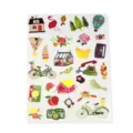 Suesse Aquarell Flachaufkleber Bogen mit Goldfolie, DIY Tagebuch Deko Cartoon Sticker. - YCLE-2