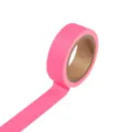 Neon pink cloth tape roll variant, high visibility glowing adhesive tape for stage decor. - Pink