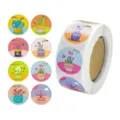Decorative cartoon plant round sticker roll for scrapbooking sealing and journaling. - Botanical Style