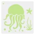 Oceaan thema holle schilderij sjabloon DIY spray hulpsjabloon voor mariene leven decoratie ambachten. - Oceaan nr. 5
