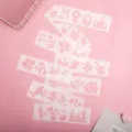 Schüler DIY Malerei hohle Schablone Set, süße Cartoon Spitzen Lineal für Scrapbooking Kunst. - Garten