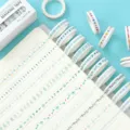 8mm Schönes Washi Tape Set Bunte Regenbogen Deko Masking Tape für DIY Planer - Minzgrün