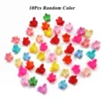 Set of colorful mini hair claw clips for girls in flower star and mouse ear shapes - 10Pcs Random Hair Claws (8277007)