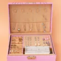 Umfangreiches silbernes Schmuckset mit Perlenimitat Halsketten Ohrringen und Ringen - 6136902HB款式