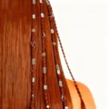 DIY silver hair rings and hollow heart cuffs for braided hair accessories and dreadlocks - 80Pcs Set / Silver