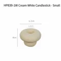 Minimalist cream white ceramic aromatherapy candle holder small size variant 4cm height - Mushroom Candle Holder (HP839-1W) / S / Cream