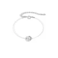 Zartes Armband Detail mit transparentem Angelschnur und Zirkon, eleganter S925 Silberschmuck. - Armband / 2 ct