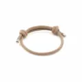 Minimalistisches gewebtes Armband für Damen und Herren, verstellbarer Schmuck. - Basisstil / Einzeln / Hellkaffee