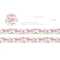 Vintage-Blumen-Washi-Tape Crimson Years Muster für DIY Journaling Bastelarbeiten - 1.5cm Breite x 2m Länge / Purpurrote Jahre