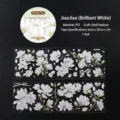 Floral PET masking tape with pearlescent shell finish for journal decoration material - Jiao Jiao